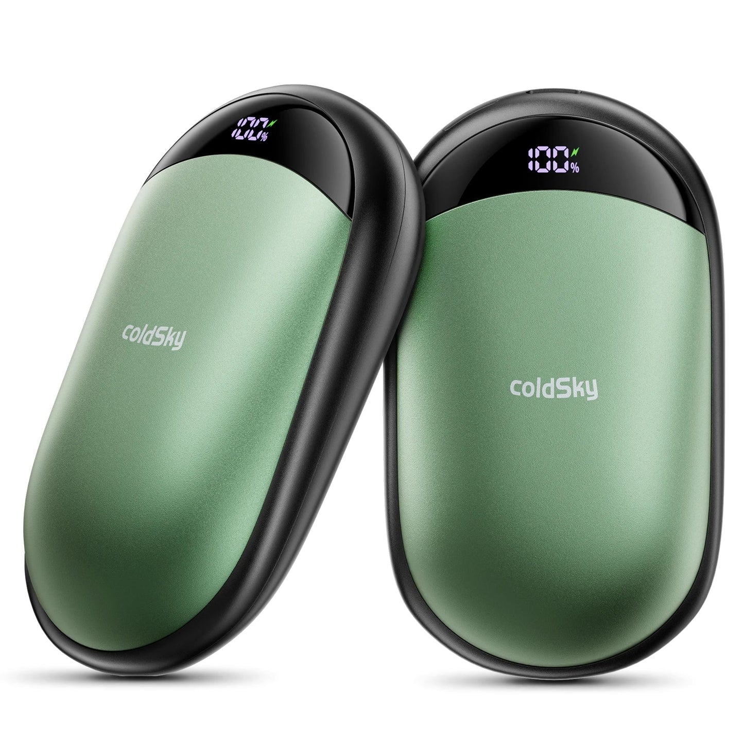 2-in-1 Rechargeable Magnetic Hand Warmers – 2 Pack with Digital Display | Smart Winter Comfort for Commuting, Sports, and Gifting