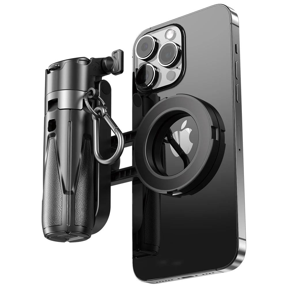 Premium 4‑in‑1 Selfie Stick with Wireless Remote, Magnetic Clip & 360° Rotation