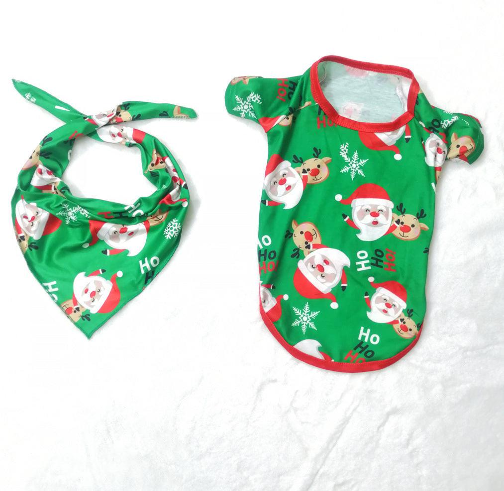 Santa‑Themed Matching Family Pajamas – Green Holiday Sets for Adults, Kids, Babies & Pets