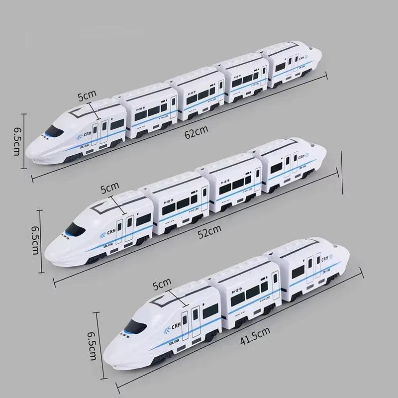 Nonstop Railway Fun – Kids Electric High‑Speed Train Toy with Lights, Sounds & 360° Bump‑and‑Go Action