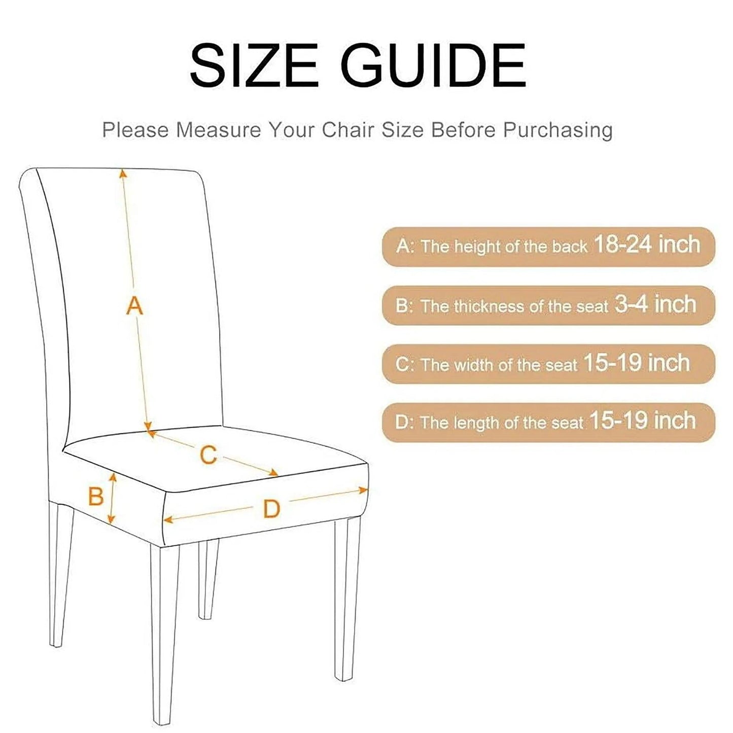 6‑Pack Stretch Christmas Chair Covers – Festive Dining Room Slipcovers