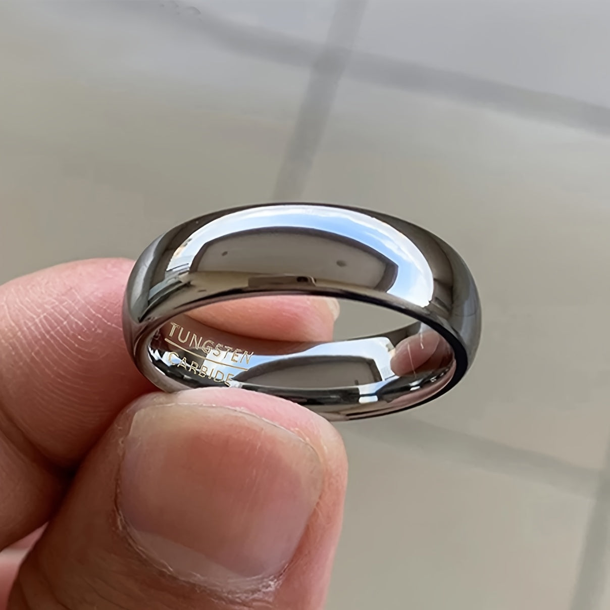 Wide Band Ring Luxury Simple Style Finger Ring