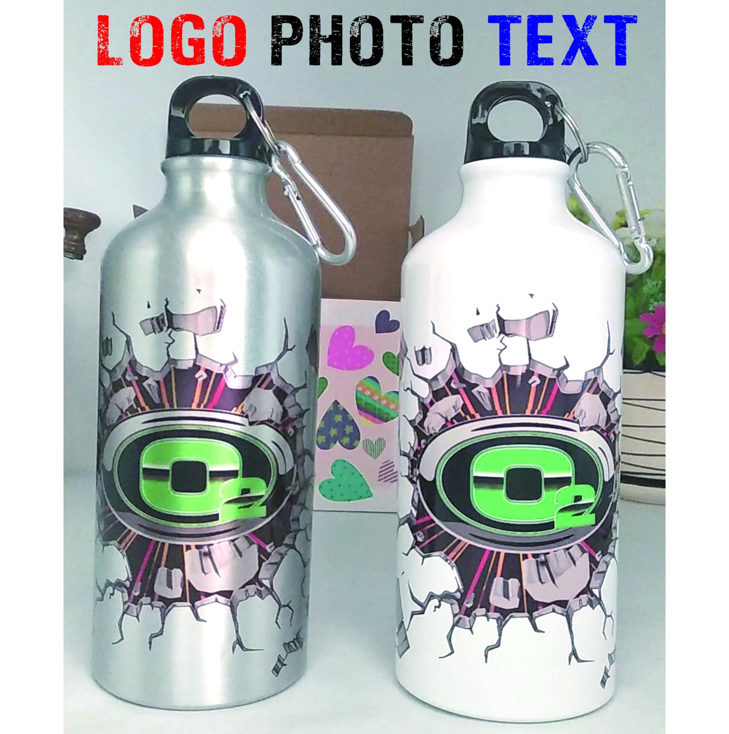 Customizable Aluminum Sport Bottle Vibrant, Personalized Hydration