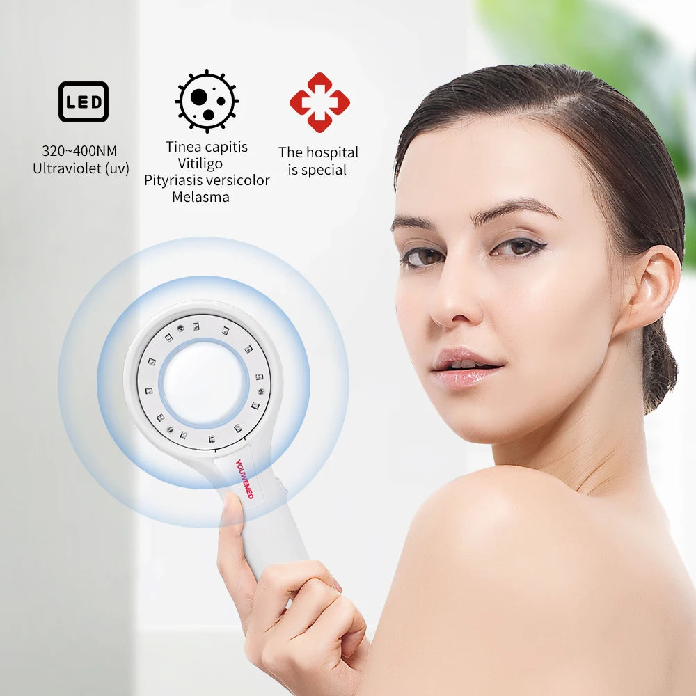 YOUWEMED Medical Woods Lamp Skin Examination Skin Fungus Detector Vitiligo Pityriasis Versicolor Melasma Detector Woods Light