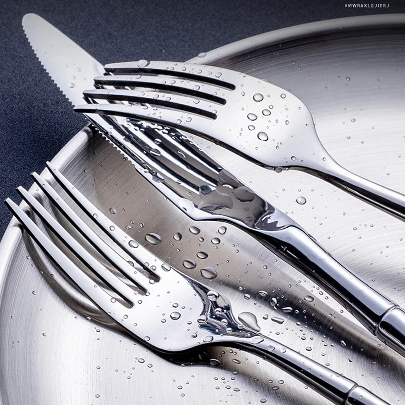 Creative Bamboo Handle Cutlery Set