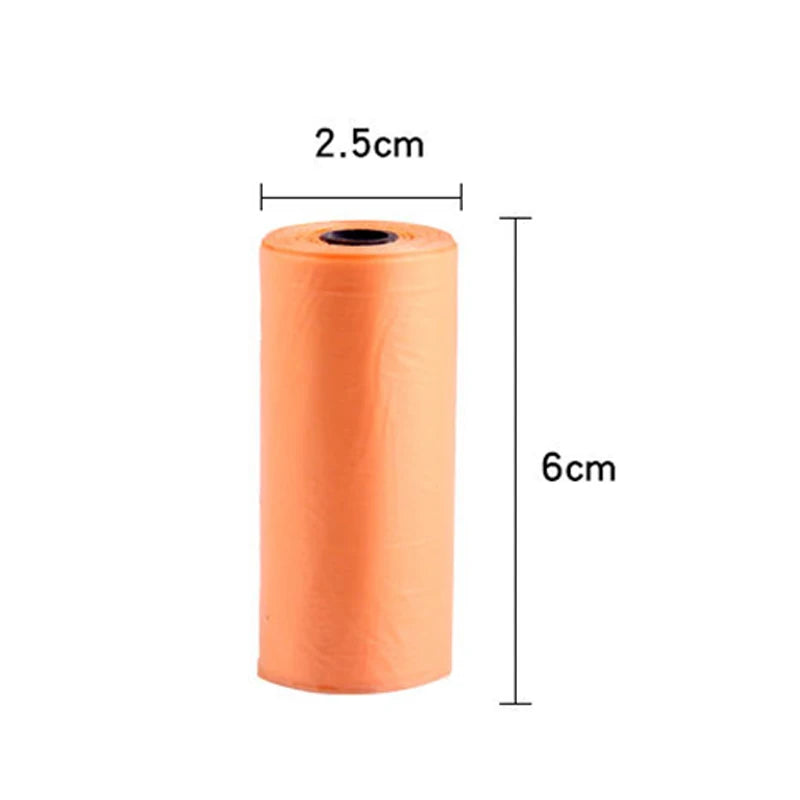 1/5 Roll Biodegradable Pet Dog Poop Bag Zero Waste Dog Pooper Bags  Dispenser Pets Products For Dogs Litter Poop Bag