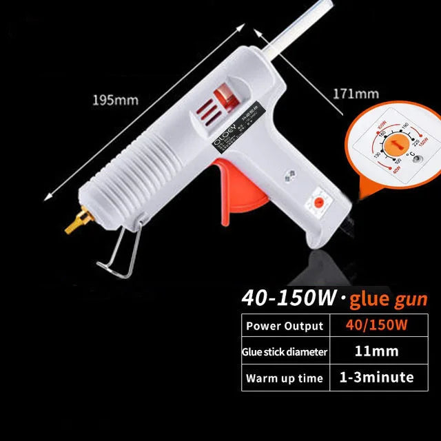 Industrial Electric Silicone Glue Guns with a thermo glue stick & repair heat tools