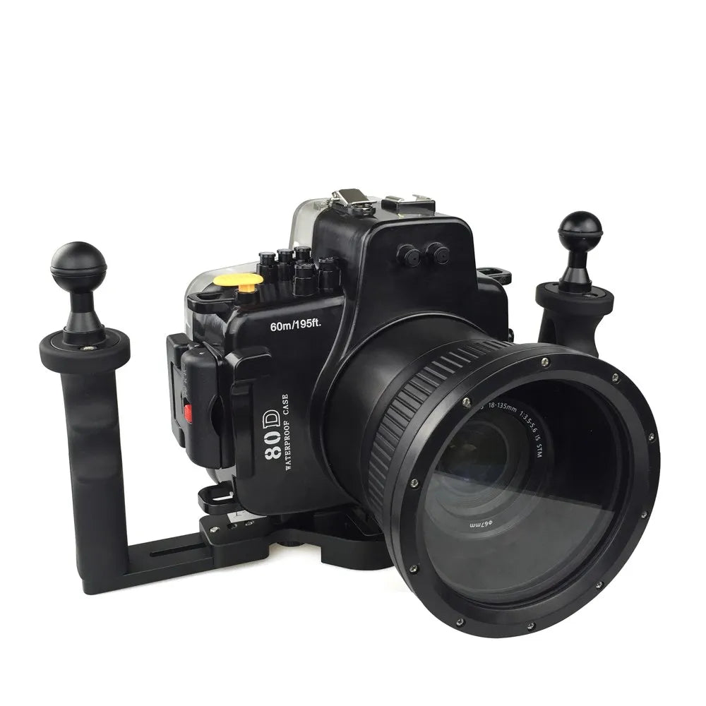 Seafrogs For Canon 80D 18-135mm Frofessinal Waterproof Case Underwater Diving Photography Sport Camera Housing Accessories Cover
