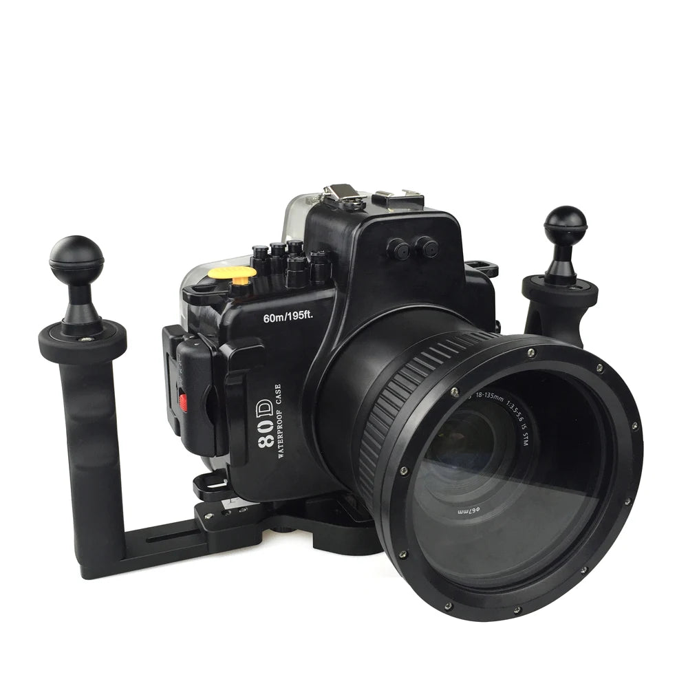 Seafrogs For Canon 80D 18-135mm Frofessinal Waterproof Case Underwater Diving Photography Sport Camera Housing Accessories Cover