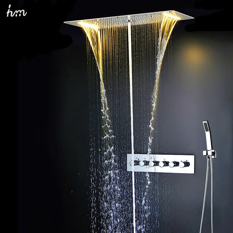 Ceiling LED Shower System Set