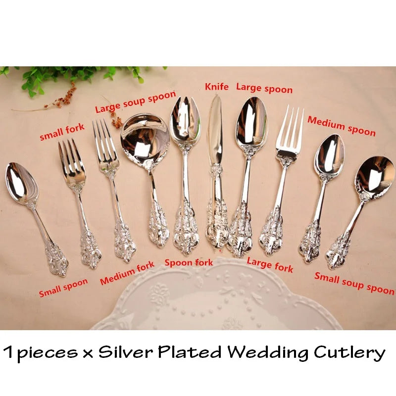 Wedding Tableware Silver Plated Dinnerware Set