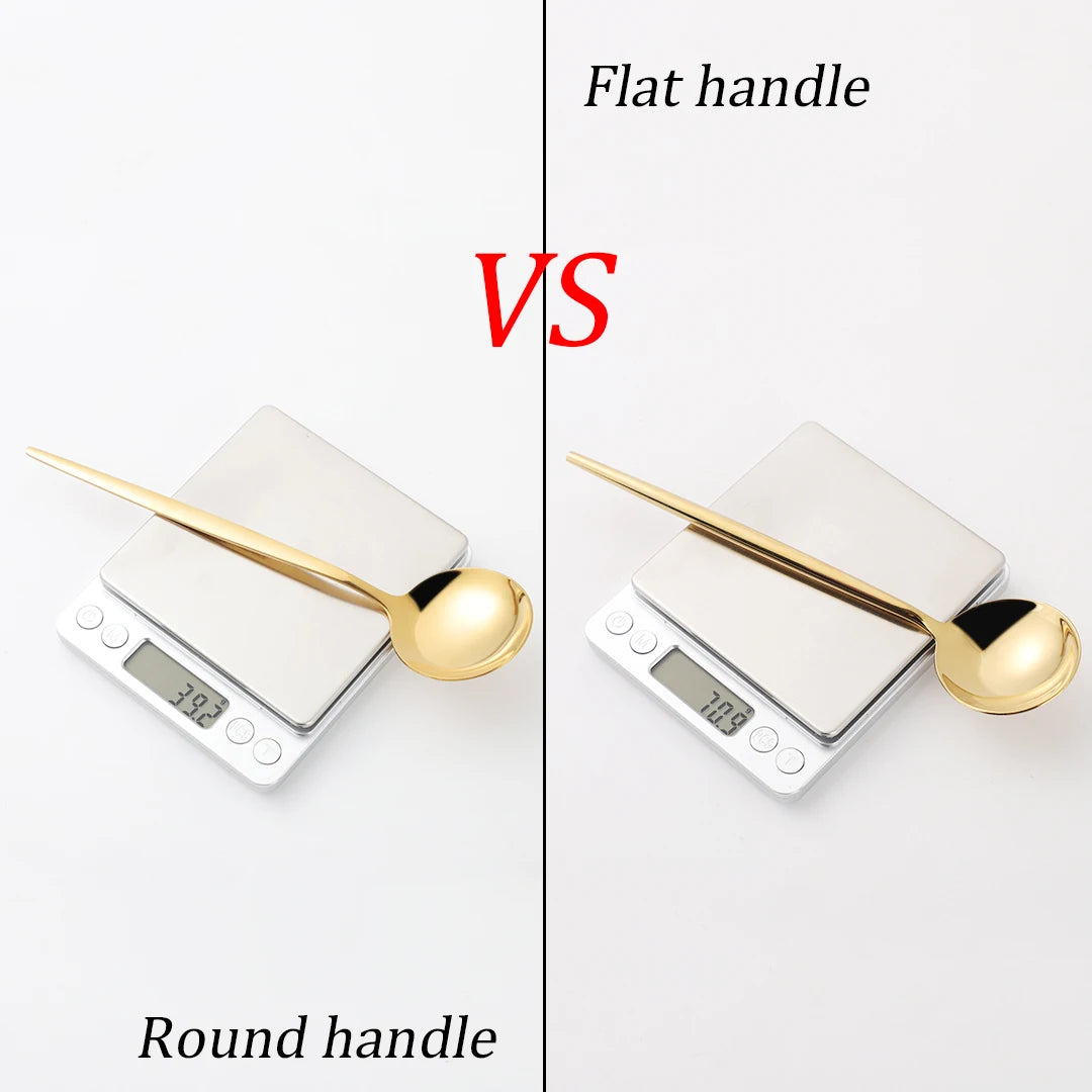 Gold Cutlery Set - Forks, Knives, Spoons