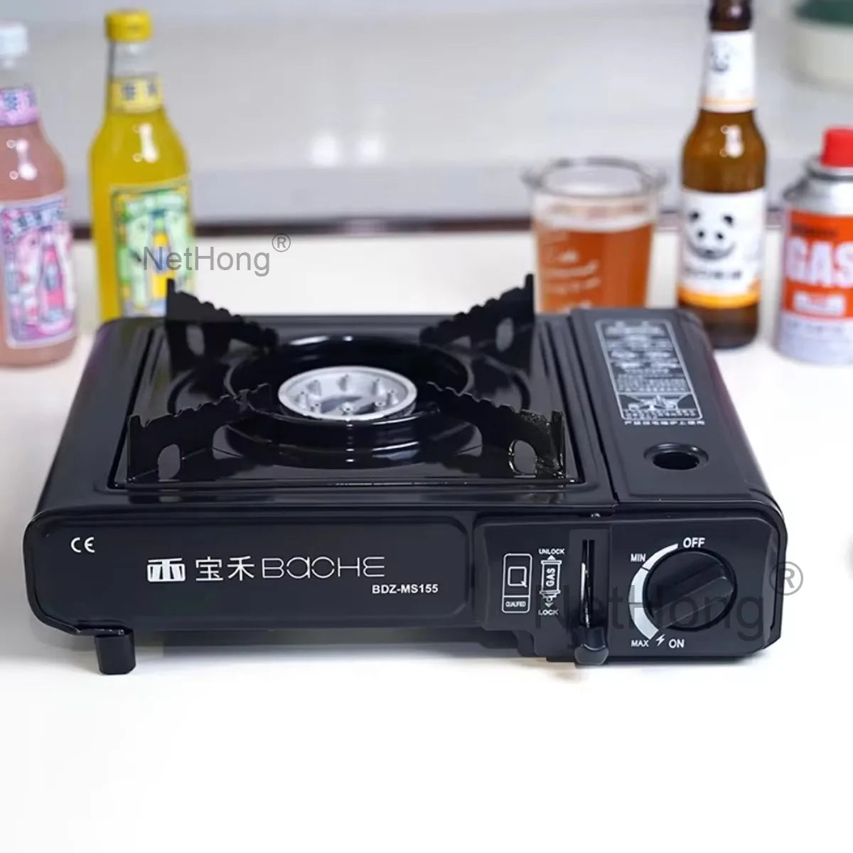 Portable Camping Gas Stove Single Burner Cooker BBQ Outdoor Heater Gas Camping~