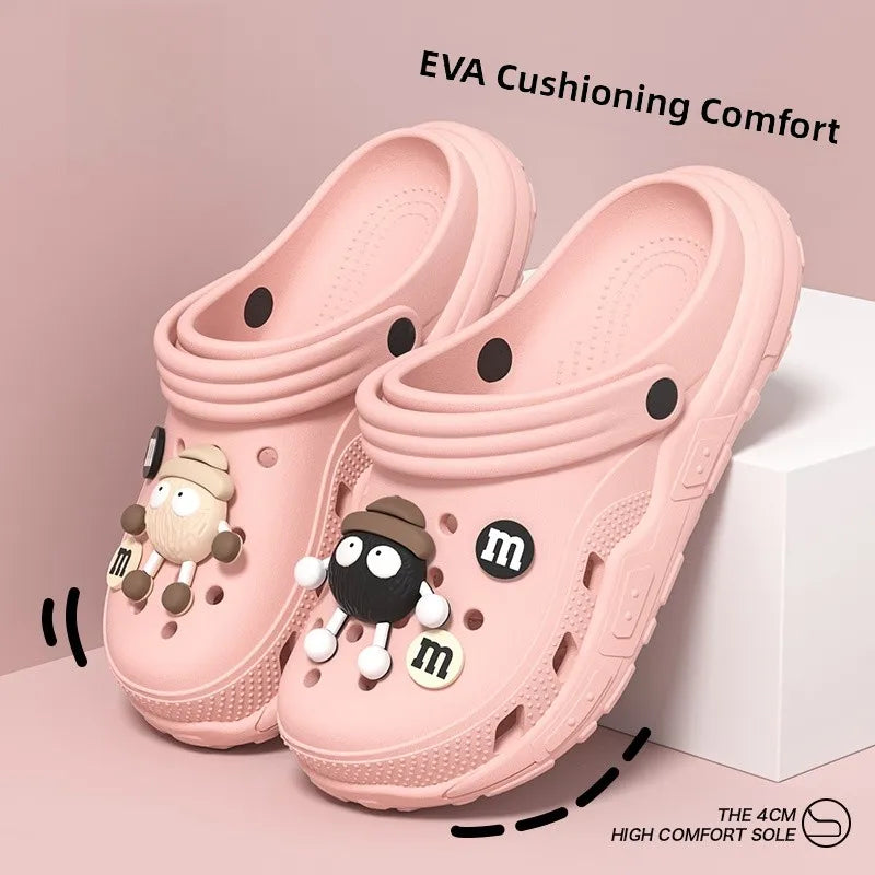 Women's Thi Bot Sandals 2024 Summer Outdoor Anti-slip Soft Bot No Smell Beach Couple Cool Slippers Men's EVA Material