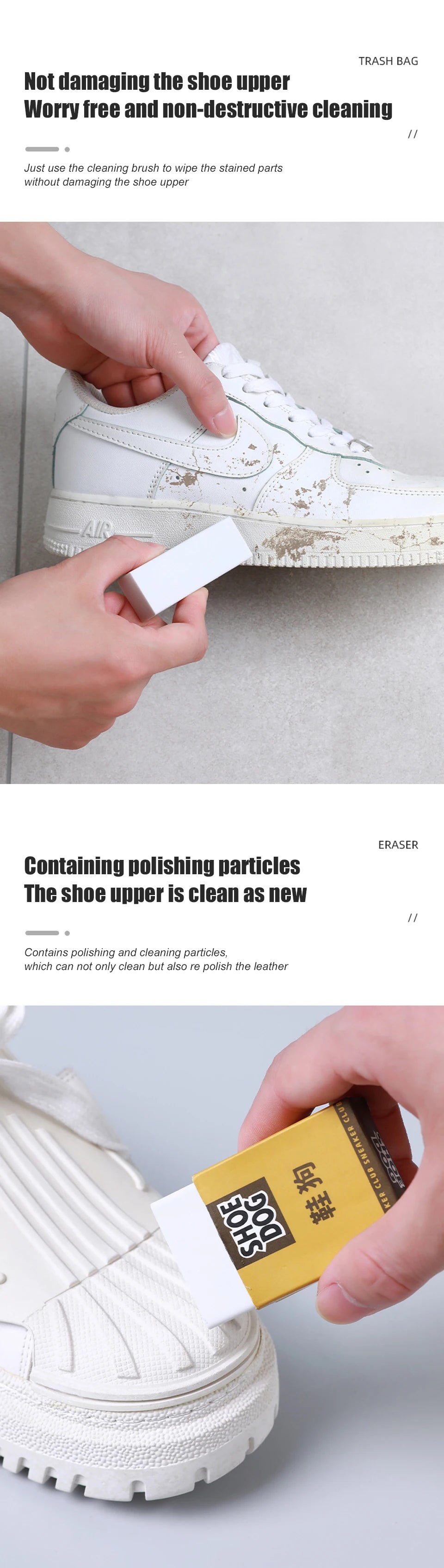 Shoes Cleaning Eraser Suede Sheepskin Matte Nubuck Leather Sneakers Fabric Cleaner Shoe Brush Decontamination Rubber Block Care
