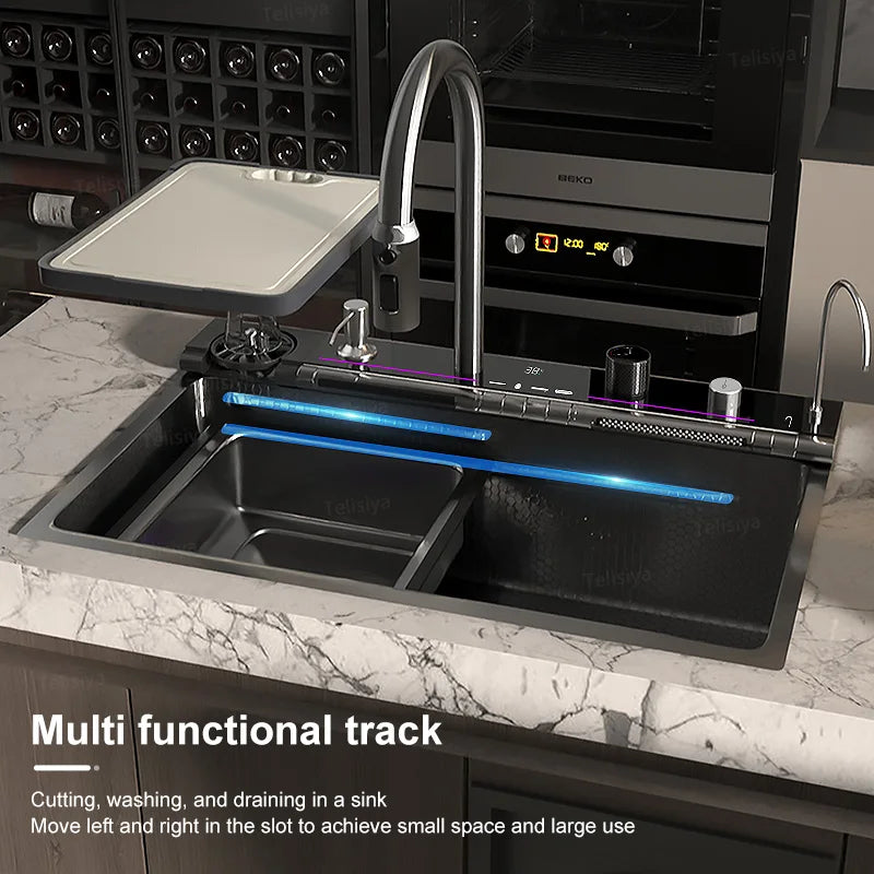 Embossed Single Slot Digital Wash Basin