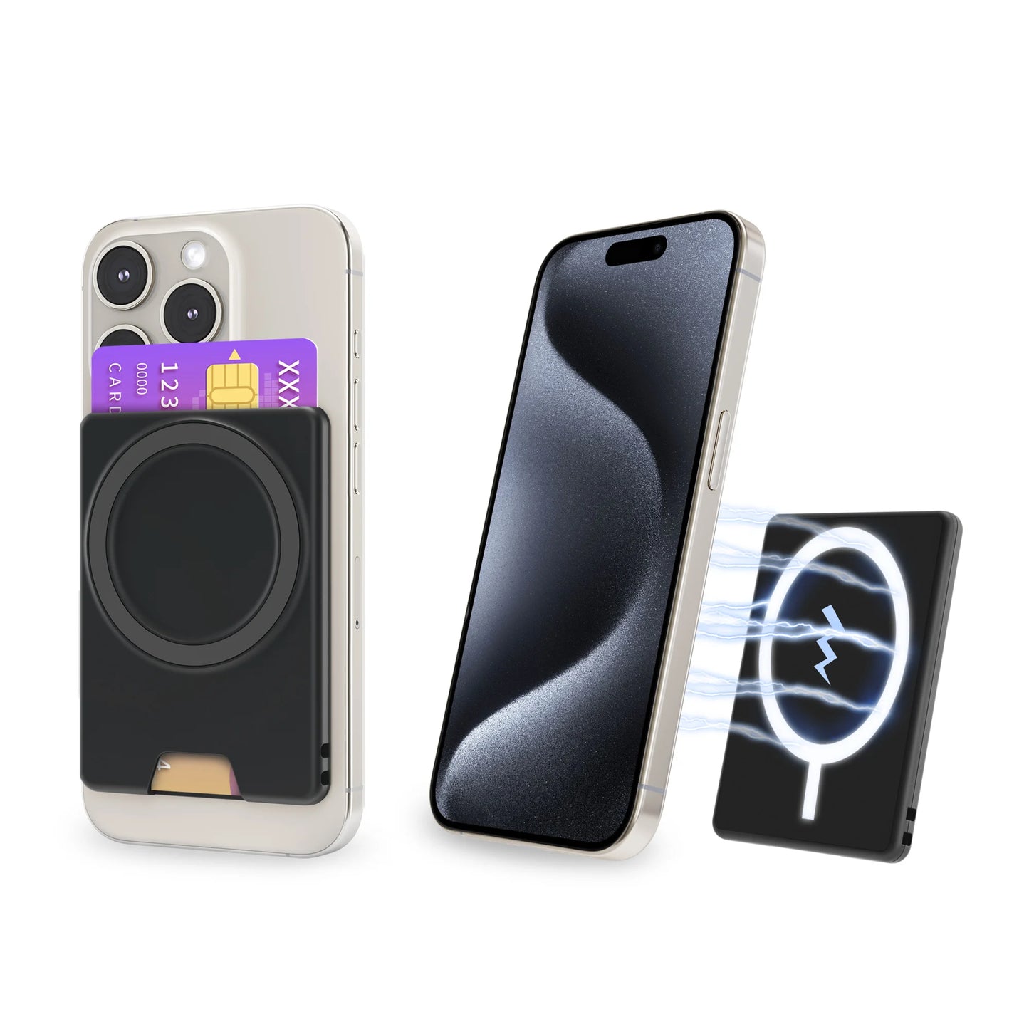 For Magsafe Wallet Card Holder Magnetic Case Ultrathin For iPhone 15 Pro Max 14 13 12 Strong Adsorption Magnet Slot Card Holder