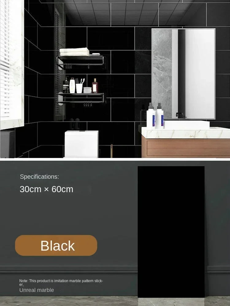 Imitation ceramic tile wall sticker wallpaper self-adhesive bathroom marble sticker self-adhesive background wall wallpaper