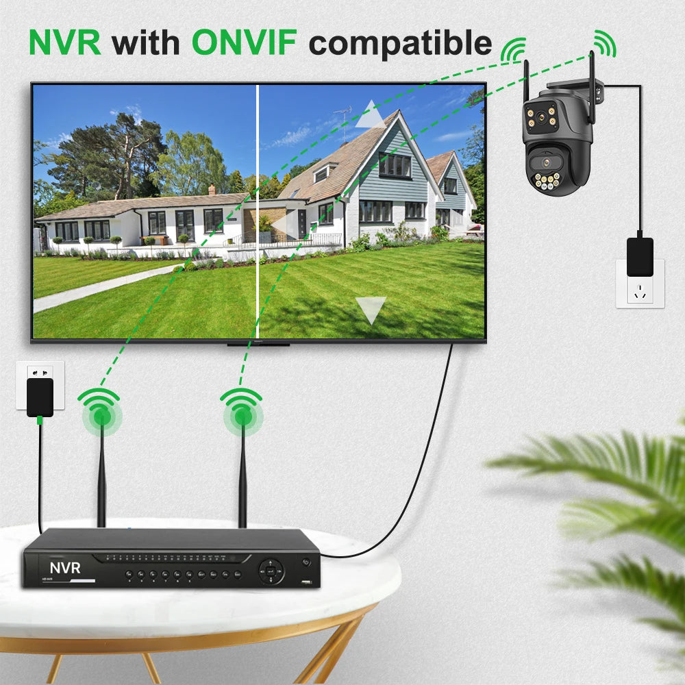 Outdoor Security System with 24/7 Surveillance