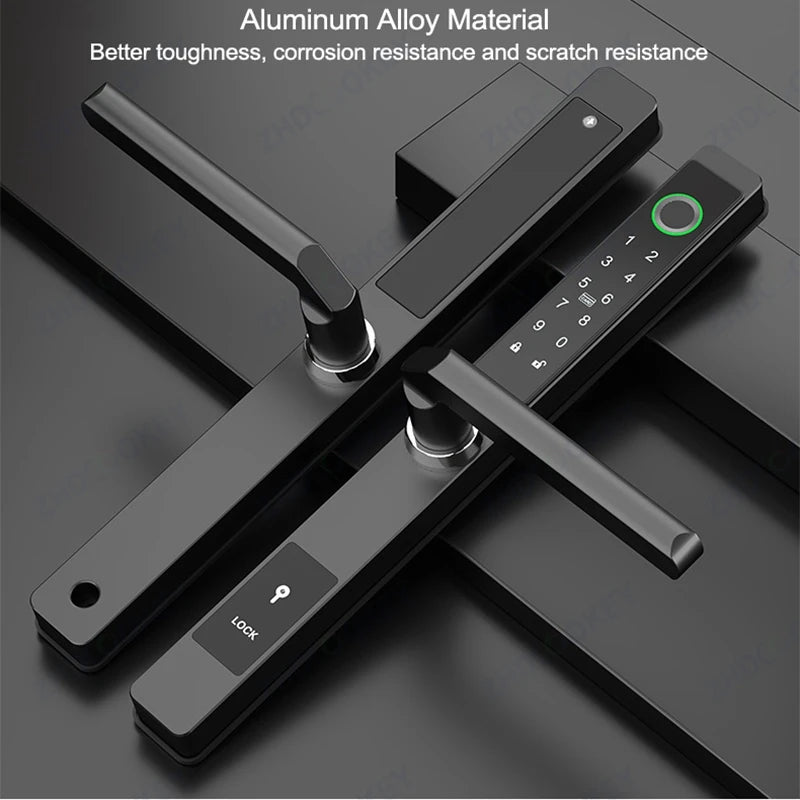 Slim Smart Door Lock Secure, Waterproof, and Convenient