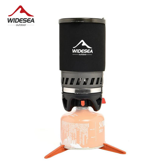 Widesea Camping Gas Stove Cooking System with Coffee Pot