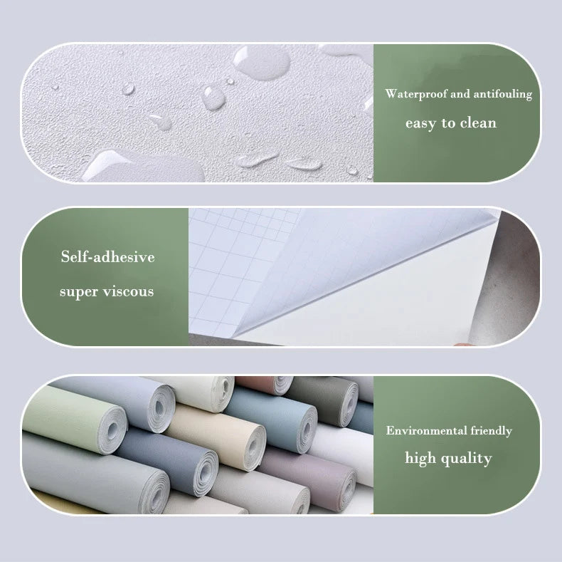 40cm Oil Proof Kitchen Self Adhesive Furnitur Wall Stickers Papel De Parede Bathroom Tile 3D Waterproof Vinyl Cabinet Wallpaper