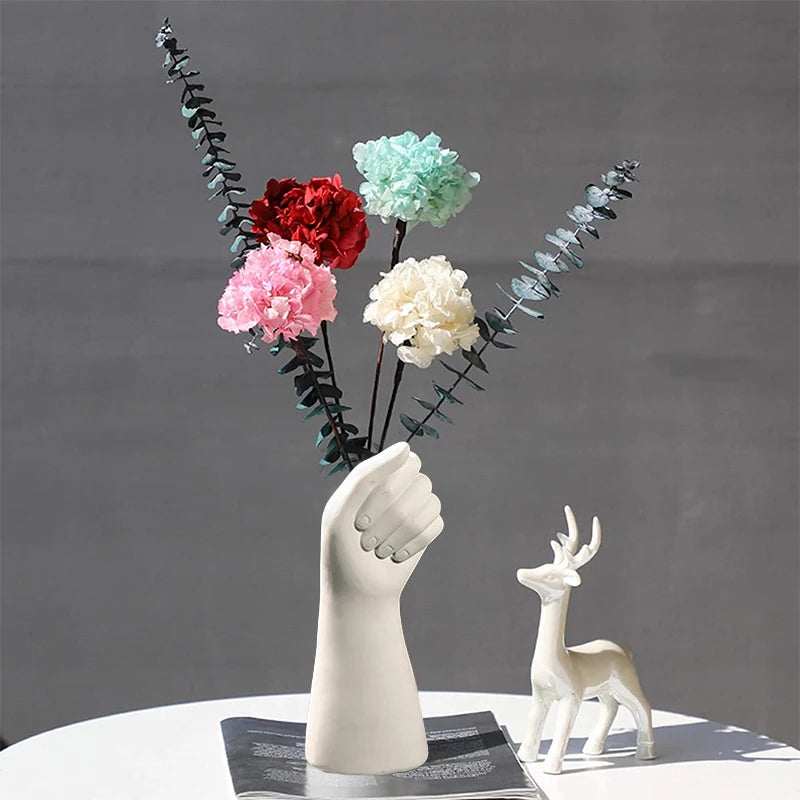 Nordic Style Ceramic Hand Vase