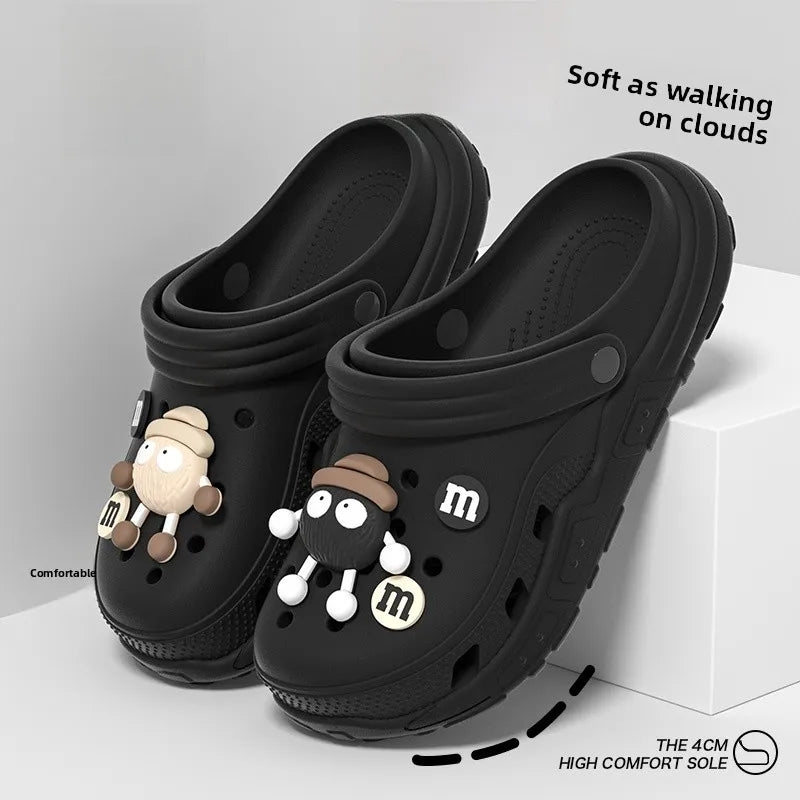 Women's Thi Bot Sandals 2024 Summer Outdoor Anti-slip Soft Bot No Smell Beach Couple Cool Slippers Men's EVA Material