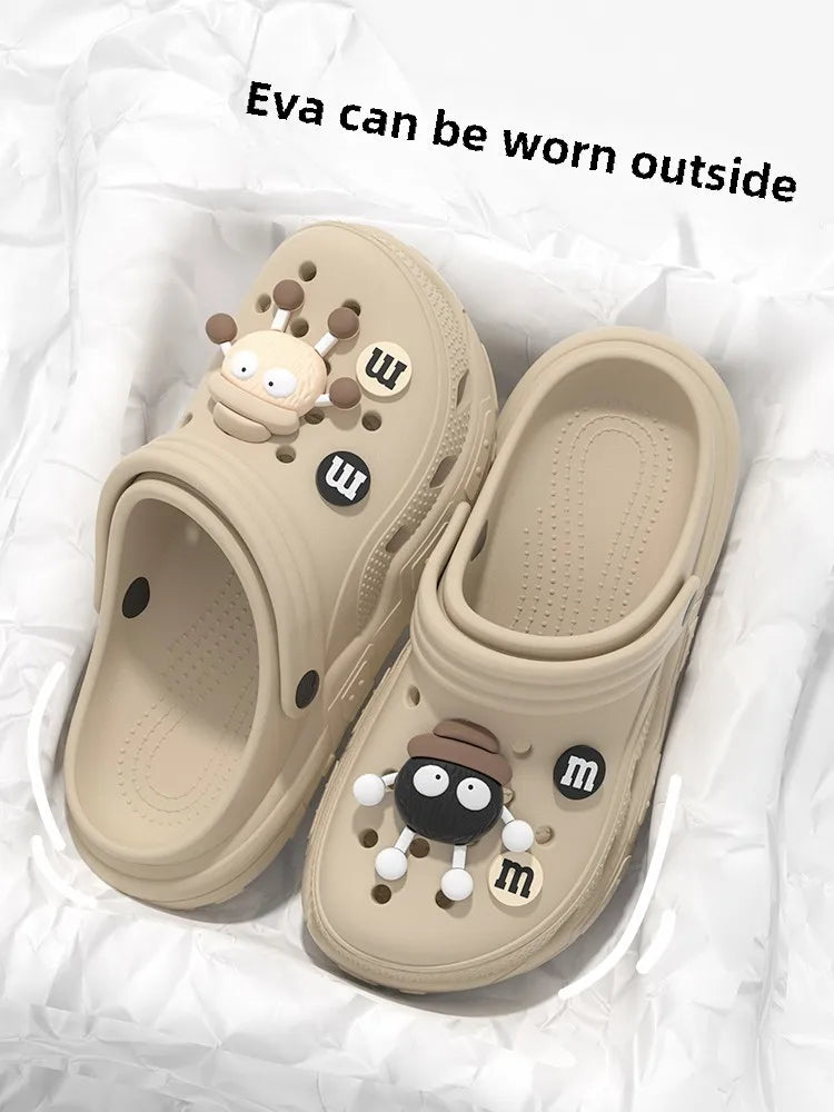 Women's Thi Bot Sandals 2024 Summer Outdoor Anti-slip Soft Bot No Smell Beach Couple Cool Slippers Men's EVA Material