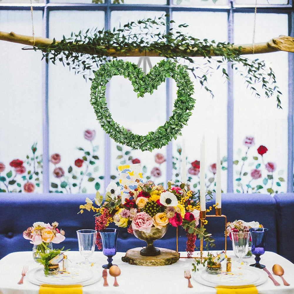 20/2M Green Artificial Ivy Leaves DIY Garland - Transform Your Space