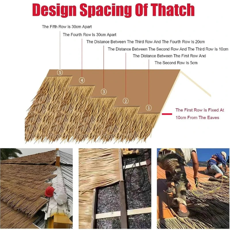 3M/12M Mexican Straw Roof Thatch