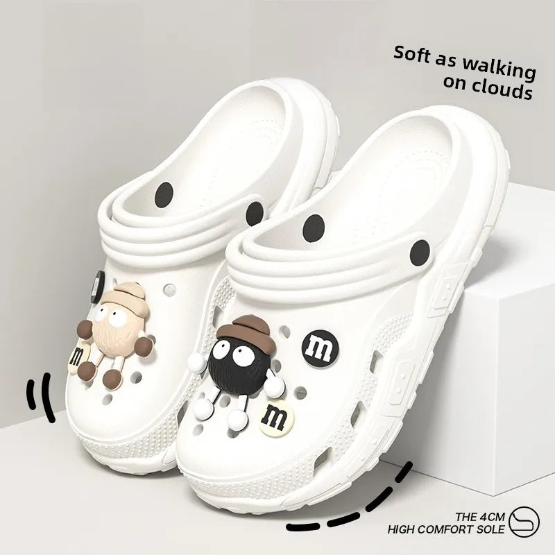 Women's Thi Bot Sandals 2024 Summer Outdoor Anti-slip Soft Bot No Smell Beach Couple Cool Slippers Men's EVA Material