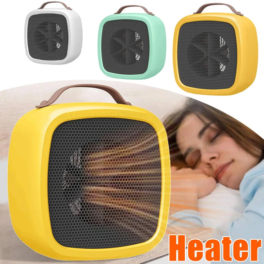 Personal Ceramic Heater Mini Tabletop Portable Heater Compact Space Saving For Office Desk Home Bedroom Safe Energy Efficient
