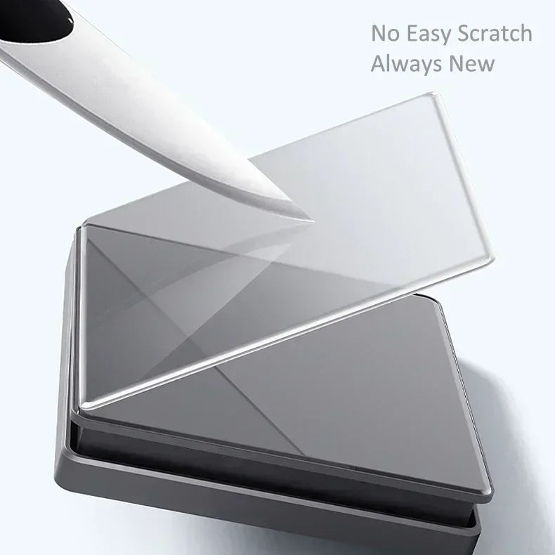 Wallpad Black Glass Double Switched