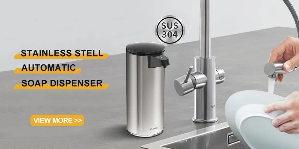 AIKE Rechargeable Automatic Soap Dispenser for Kitchen Automatic Sensor Detergent Liquid Dispenser Hands Washing 500ML
