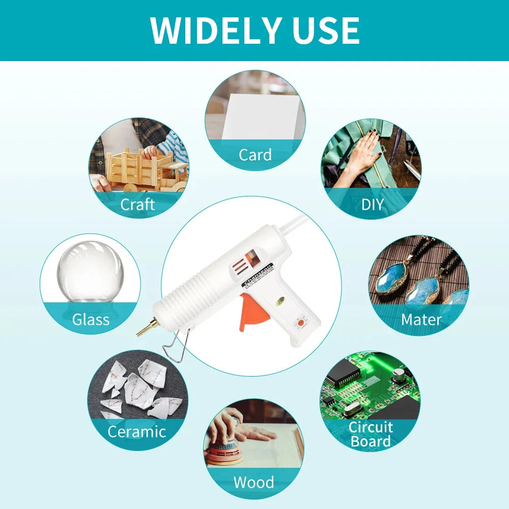 150W EU plug 220V Smart Adjustable Temperature Hot Melt Glue Gun