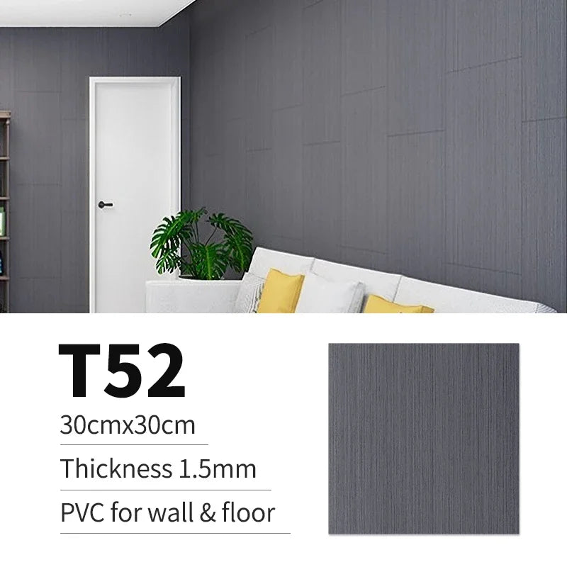 40pcs Waterproof Imitation Tile Floor Stickers 30*30cm Bathroom Self-adhesive wall decoration wall decorations living room