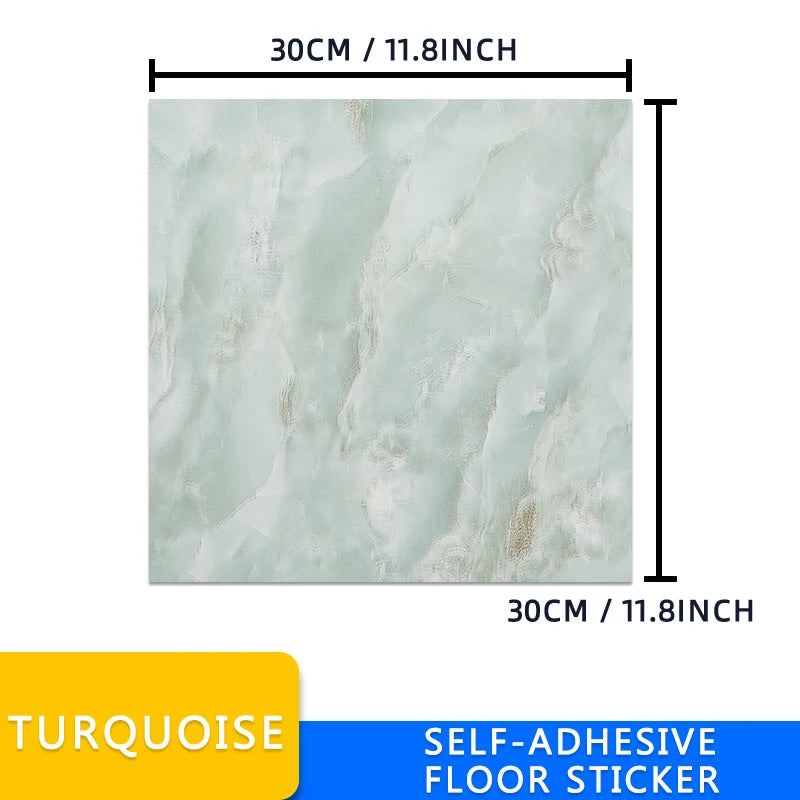 PVC Imitation Marble Floor Stickers Self-adhesive Wall Stickers Waterproof Bathroom Home Livling Room Decoration Decals 30*30cm