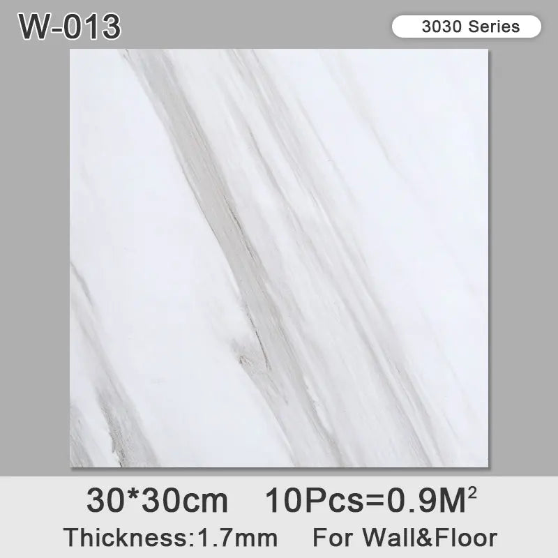 10pcs Thick Wall Sticker Self Adhesive Tiles Floor Stickers Marble Bathroom Ground Wallpapers waterproof PVC Bedroom living Room