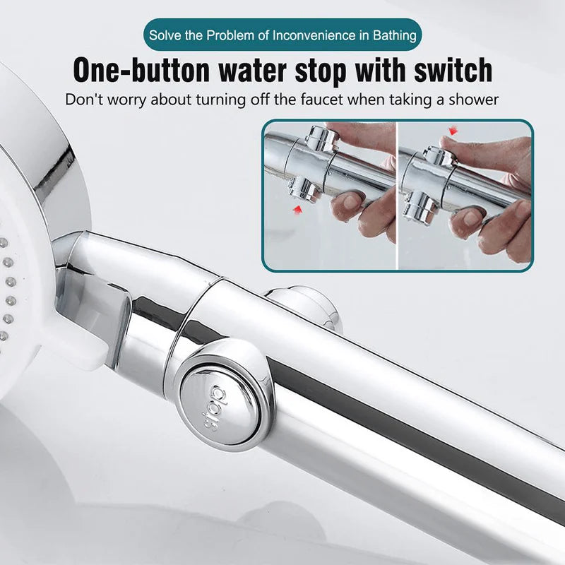 High Pressure 5 Modes Adjustable Showerheads