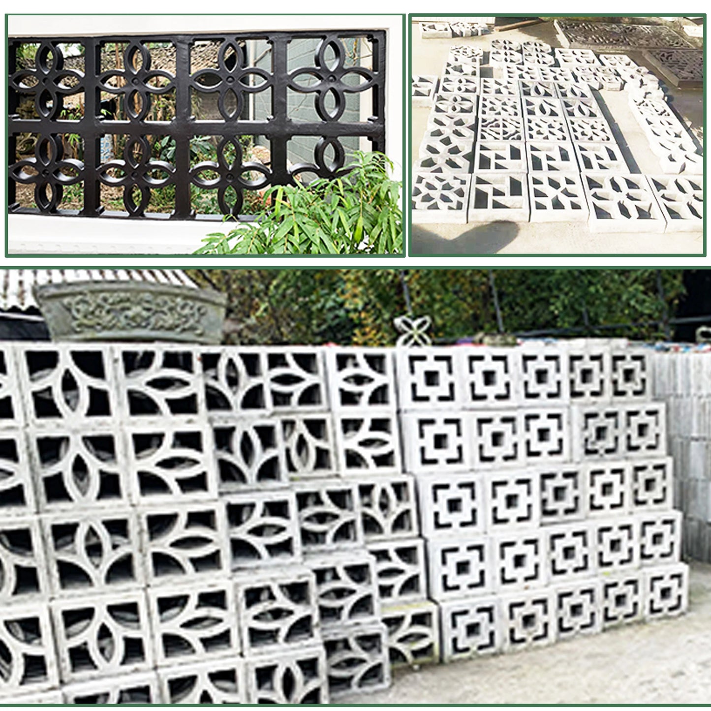 Non-slip Garden Path Wall Tile Mold for Concrete Paving