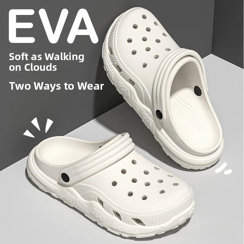 Women's Thi Bot Sandals 2024 Summer Outdoor Anti-slip Soft Bot No Smell Beach Couple Cool Slippers Men's EVA Material