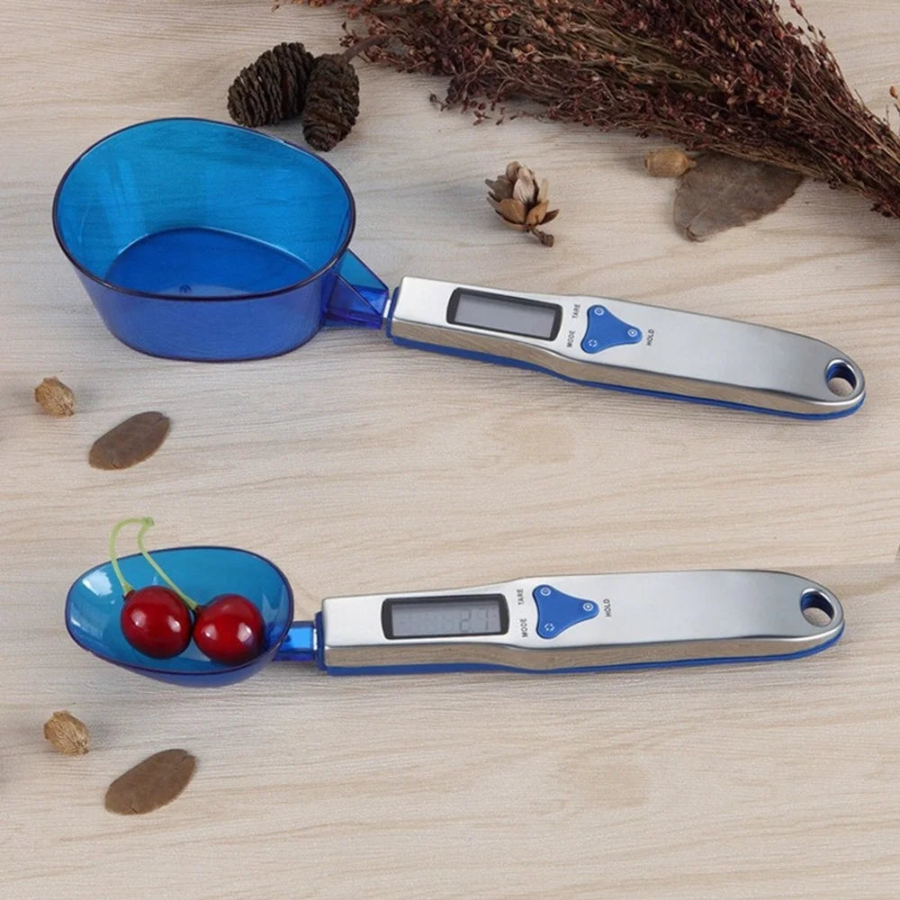 500g 0.1g Digital Scale LCD Display Kitchen Spoon Scale Electronic Measuring Spoon Scales with 3 Detachable Weighing Spoon
