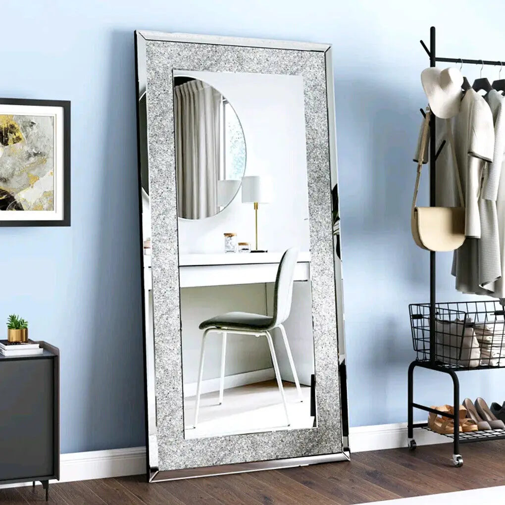 Sparkling Rhinestone Vanity Mirror - Glamorous Wall Decor