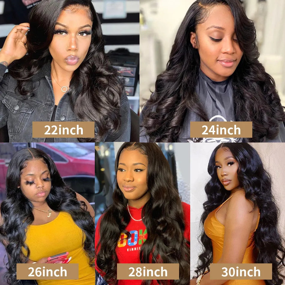 13x4 HD Lace Frontal Wigs For Women Body Wave Human Hair Lace Front Wig Brazilian Wavy Glueless Wig Pre Plucked With Baby Hair