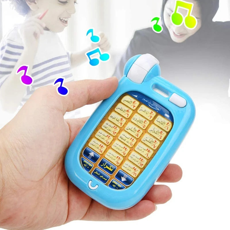 Arabic Quran Educational Toys 18 Chapters Education QURAN Phone with Light Learn Arabic KURAN Muslim Kids