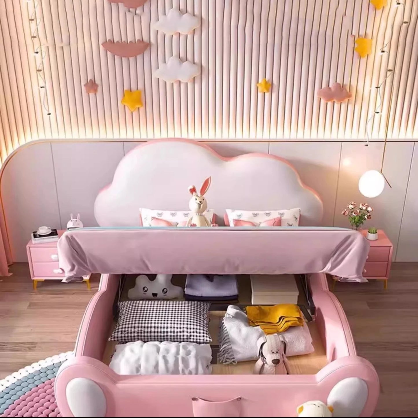 Double Bed Home Princess Bedframe - Children Furniture
