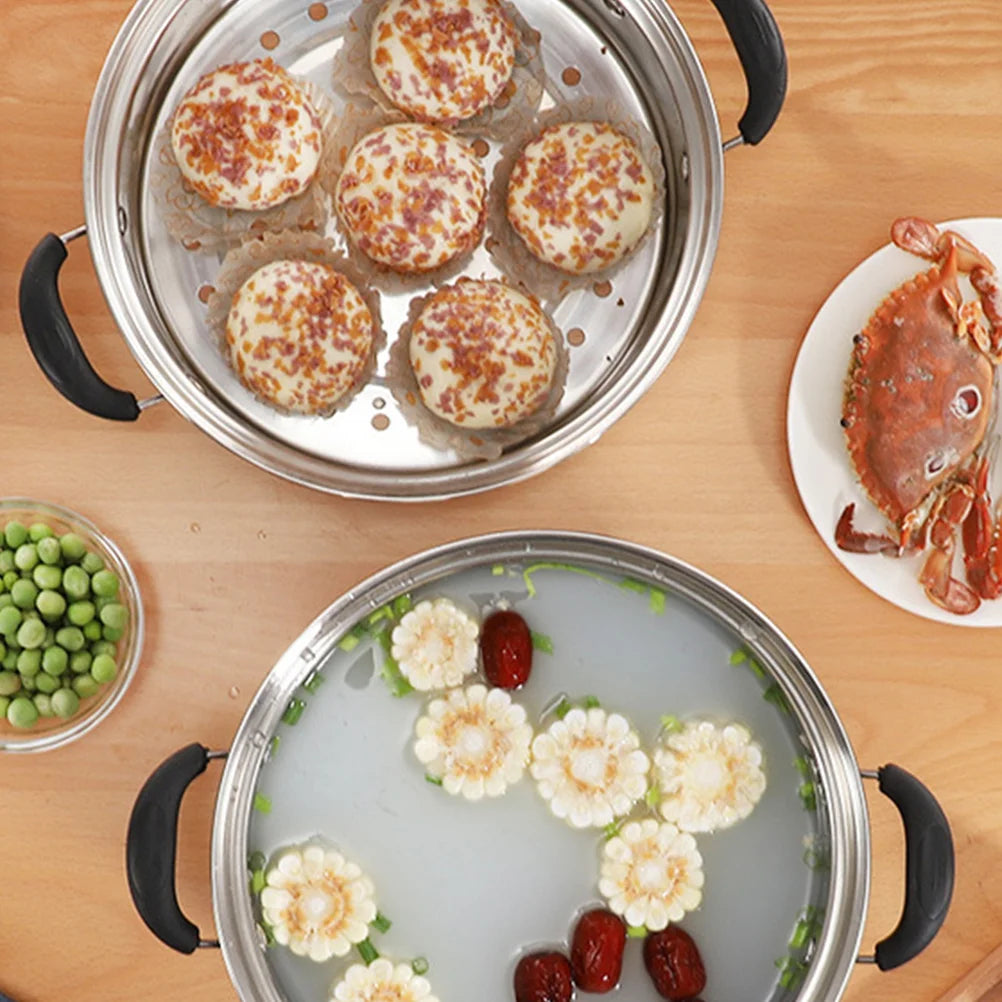 Stainless Steel 2-Tier Pasta Steamer Set