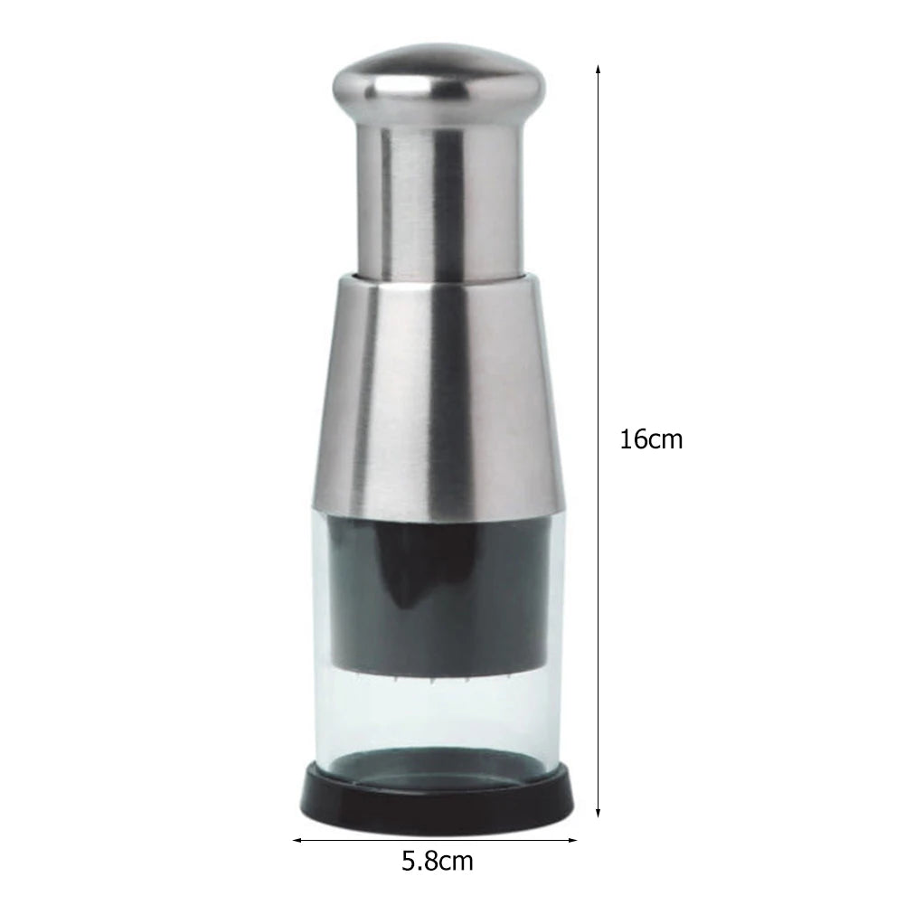 Stainless Steel Manual Hand Chopper - Vegetable Chopper - Herbs Chopper