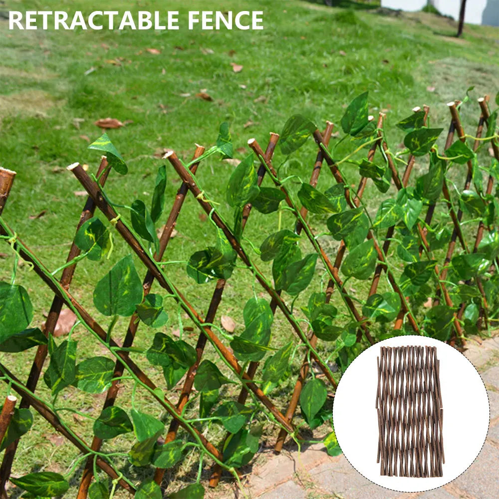 Garden Trellis Expanding Retractable Wooden Fence
